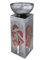 Stimmungsvolle LED-Dekos&auml;ule aus Metall 