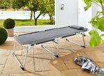 XXL-Gartenliege mit 4-fach verstellbarem Kopfteil 