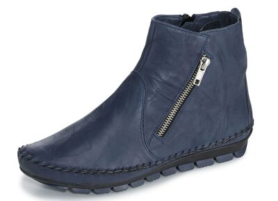 Gemini, bequeme Damen-Stiefeletten, Weite G, mit herausnehmbarem Fu&szlig;bett 