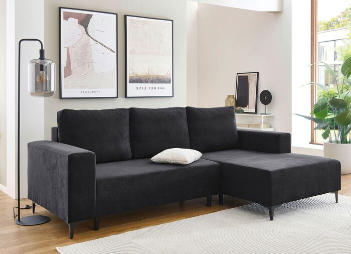 Polsterecke mit Bettfunktion und Bettkasten 