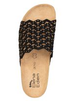 ELENA EDEN, leichte Damen-Pantoletten, Weite G, mit Lederfu&szlig;bett 