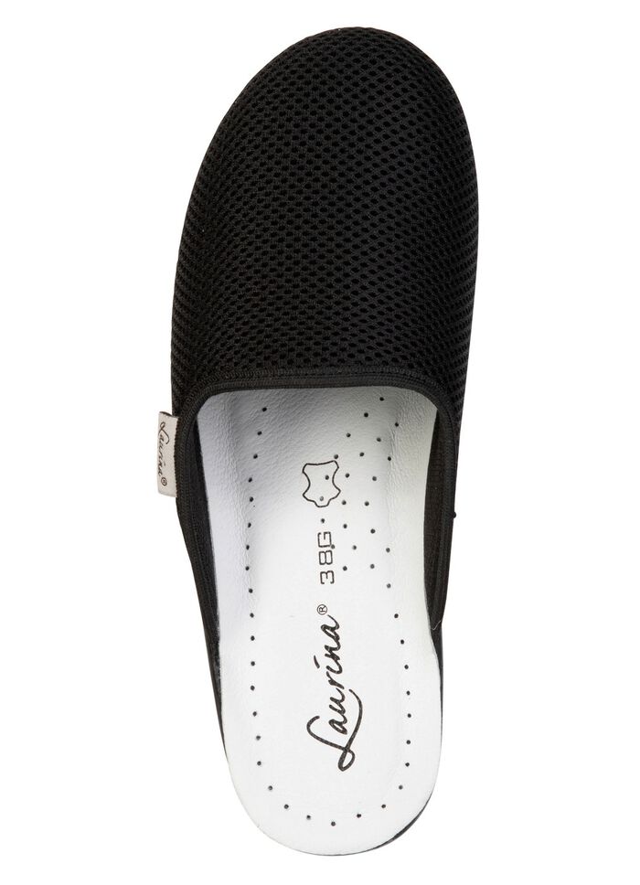 Laurina, Zweierpack, klassische Damen-Hausschuhe, Weite G, aus Mesh-Material 