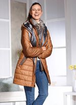 Kurzmantel mit Westeneinsatz 