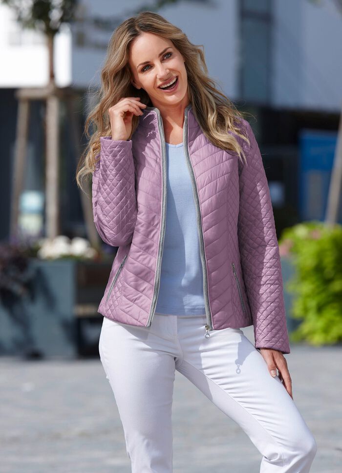 Jacke mit Rei&szlig;verschlusstaschen 