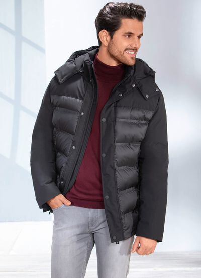 Steppkurzjacke mit Stehkragen 