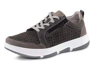 GINO GALANTE Schn&uuml;rschuh aus luftig perforiertem Nubukleder 