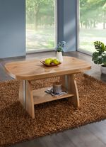 H&ouml;henverstell- und ausziehbarer Couchtisch  