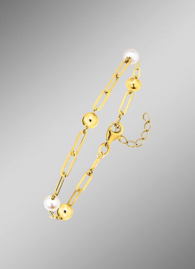 Armband aus Gold mit S&uuml;&szlig;wasser-Zuchtperlen 