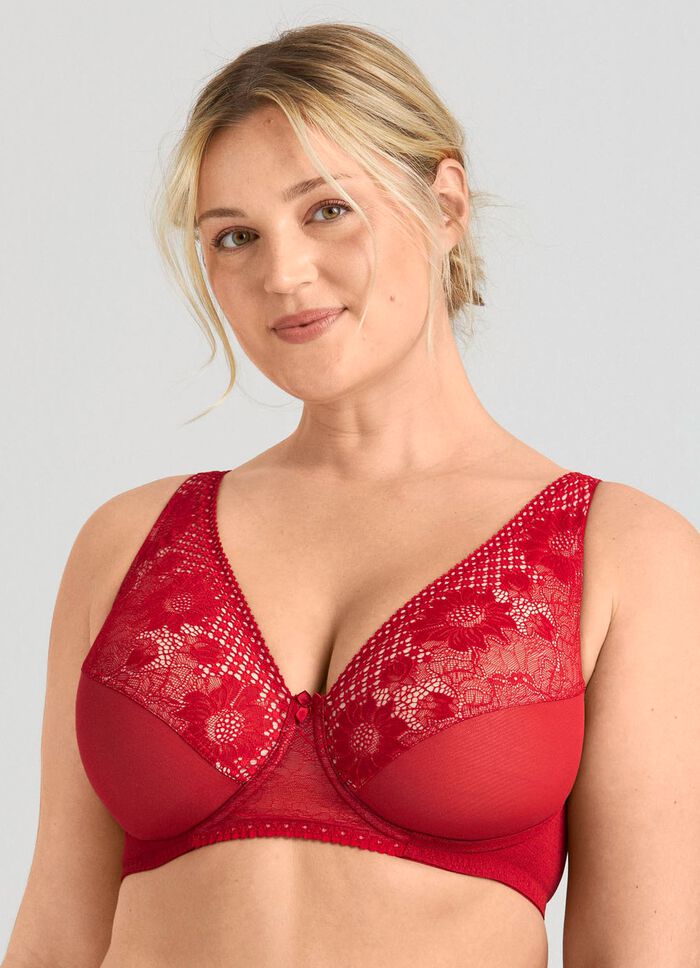 Miss Mary B&uuml;gel-BH mit floraler Elastikspitze 