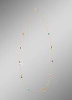 Halskette mit funkelnden, echten Edelsteinen 