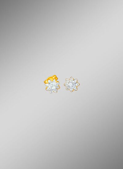 Ohrstecker mit Brillanten und Diamanten 