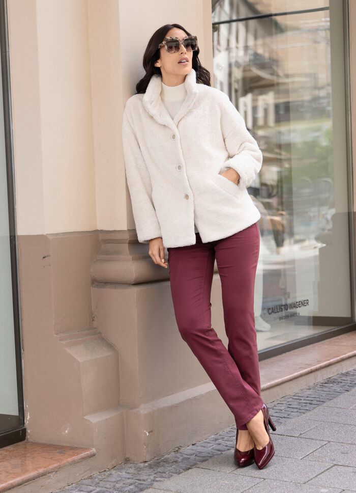 Jacke aus kuschelweichem Pl&uuml;sch 