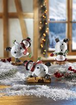 Schneem&auml;nner, 3er-Set, aus Polyresin 