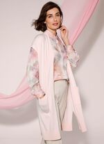 Long-Strickweste mit Kaschmir 