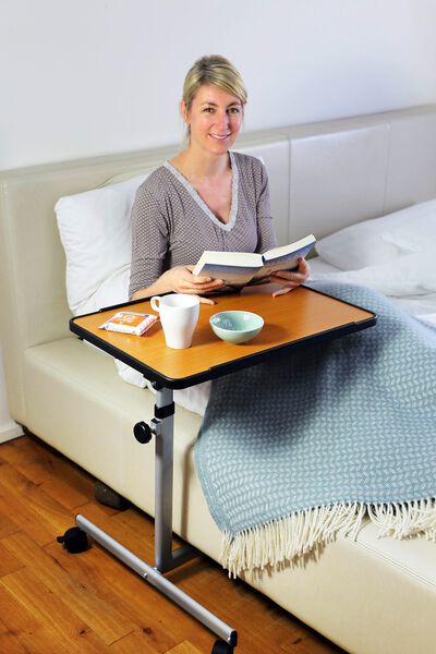 H&ouml;henverstellbarer Komfort- und Betttisch 