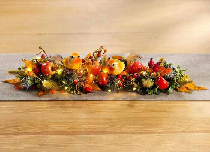 Herbstlich beleuchteter Tischaufleger 