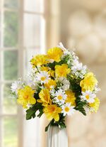 Osterglocken-Margeriten-Zweig, 3er-Set 