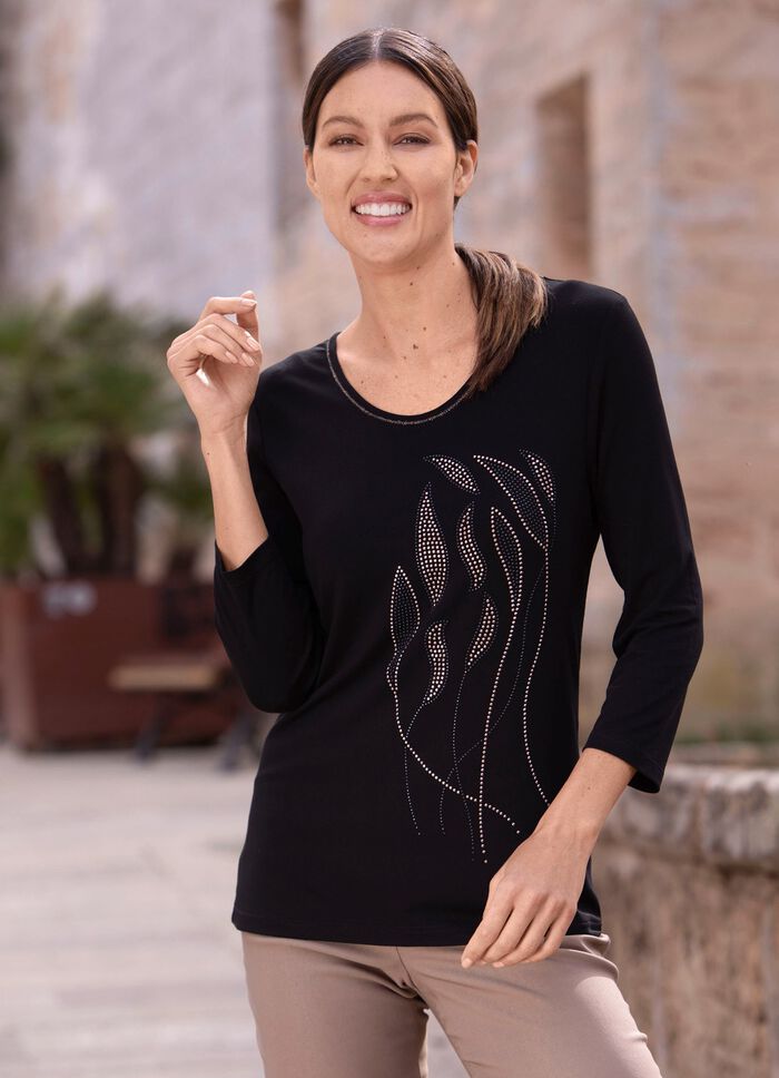 Shirt mit 3/4-langen &Auml;rmeln 