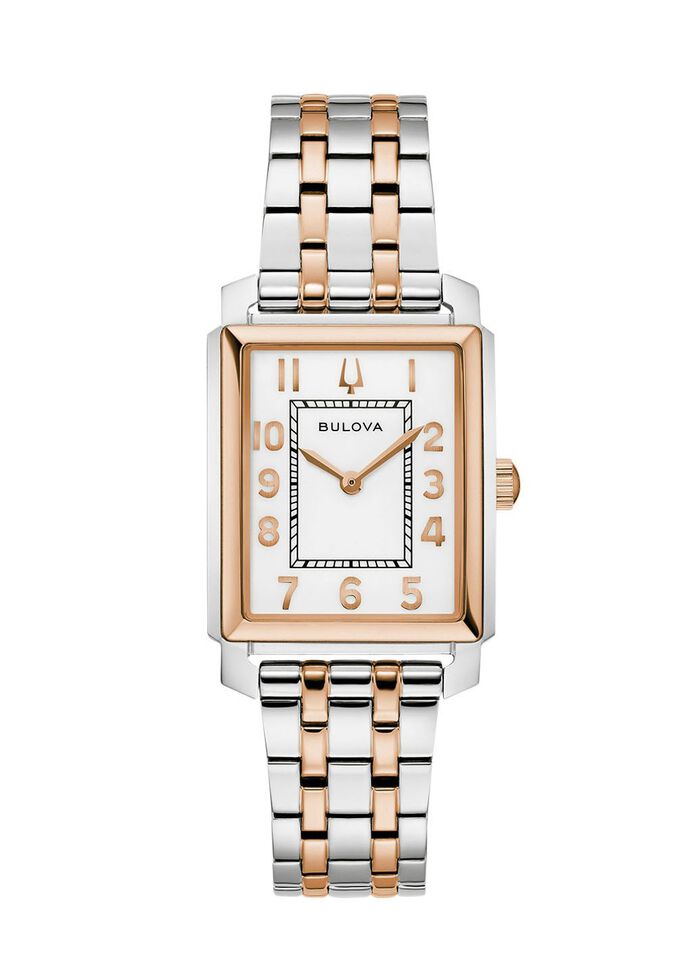 Elegante Bulova-Quartz-Damenuhr 