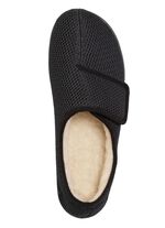 Hausschuh aus gepolstertem Textilmaterial 