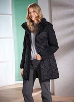 Daunen-Longjacke mit geklebten Kammern 