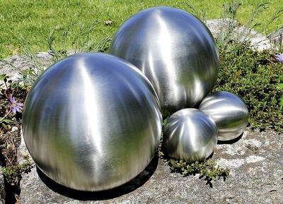 Edelstahlkugeln, 4er-Set 