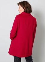 Wolljacke mit verdeckter Druckerleiste 