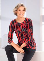 Shirt mit Schlingenknopfverschluss 