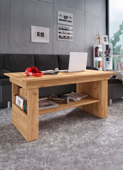 Couchtisch auch h&ouml;henverstell- und ausziehbar 