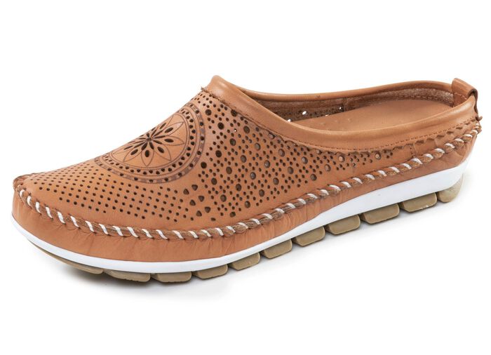 Gemini, sommerlicher Damen-Sabot, Weite G, mit herausnehmbarem Fu&szlig;bett 