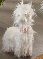 Lama mit flauschigem Kunstfell 