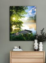 Glasbild mit Digitaldruck 