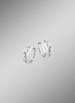 Moderne Klappcreolen mit synth. Zirkonia 