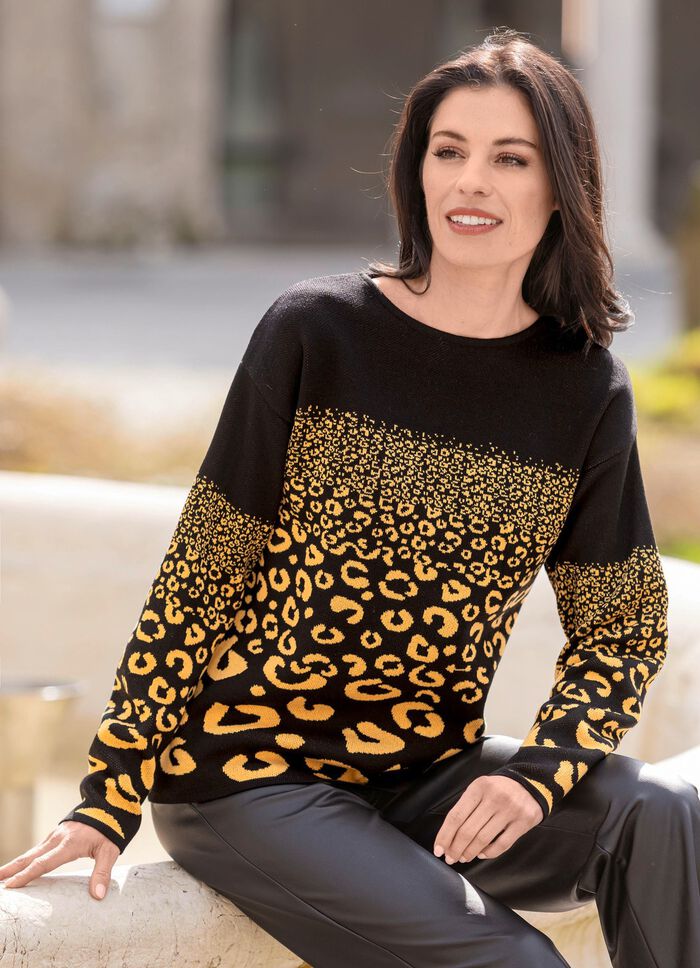 Pullover in Jacquard-Dessin 