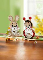 Batteriebetriebene Tischuhr aus Holz 