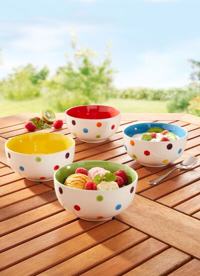 Schalen-Set, 4-teilig, aus Dolomit 