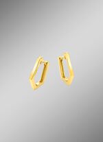 Gl&auml;nzende Klappcreolen 