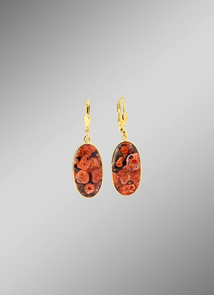 Sch&ouml;ne Unikate: Ohrringe mit Flower Opal 