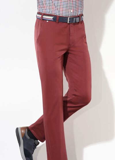 "Br&uuml;hl"-Hose mit G&uuml;rtel in 3 Farben 