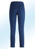 Jeans mit angesagter Punktedessinierung 