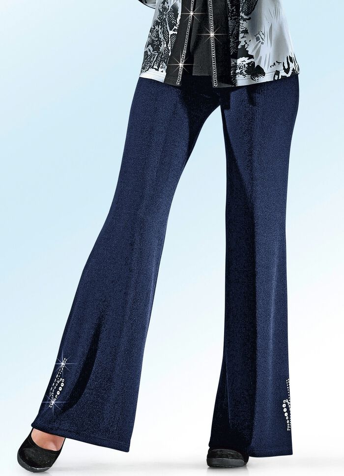 Hose mit Metallpl&auml;ttchen-und Strasszier 