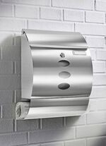 Abschlie&szlig;barer Edelstahl-Briefkasten 