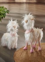 Lama mit flauschigem Kunstfell 
