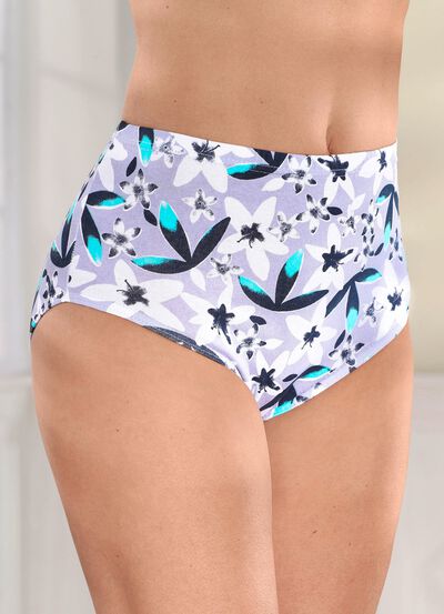 Viererpack Slips mit Floraldruck 