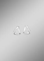 Moderne Klappcreolen mit Zirkonia 