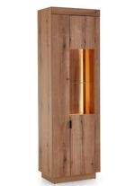 Vitrine, 2-t&uuml;rig, mit LED-Beleuchtung und Softclose 