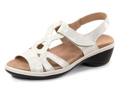 ELENA EDEN, schicke Damen-Sandalen, Weite H, mit herausnehmbarem Fu&szlig;bett 