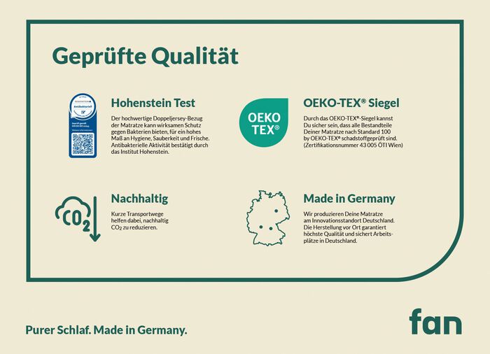 7-Zonen-Matratzen &bdquo;fan Sweet Dream XXL&ldquo; 