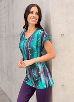 Shirt mit silberfarbenem Foliendruck 