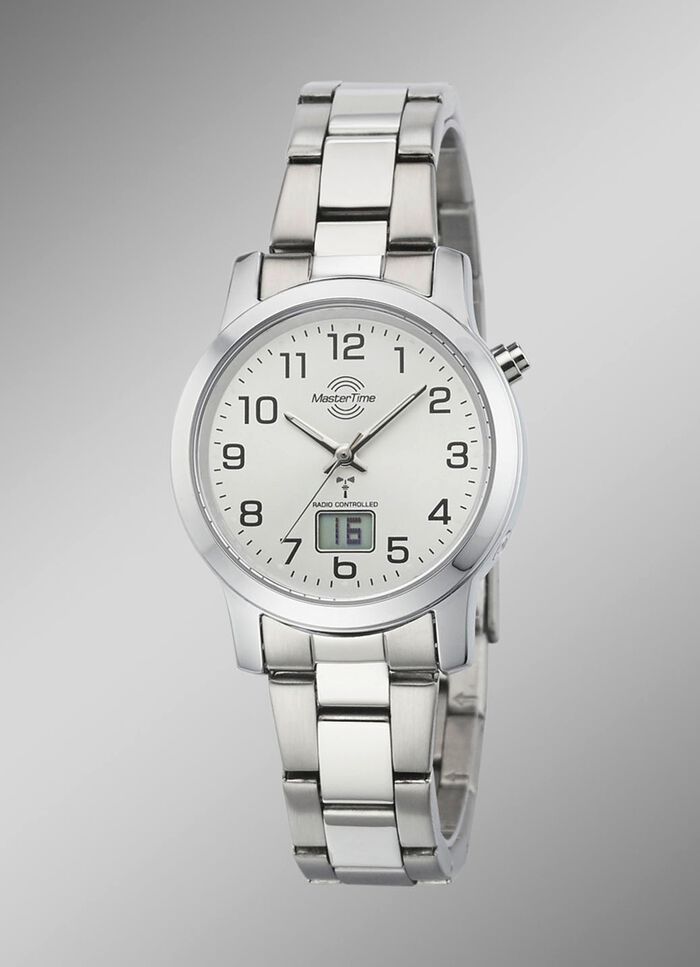 Klassische Damenuhr mit Funkuhrwerk 